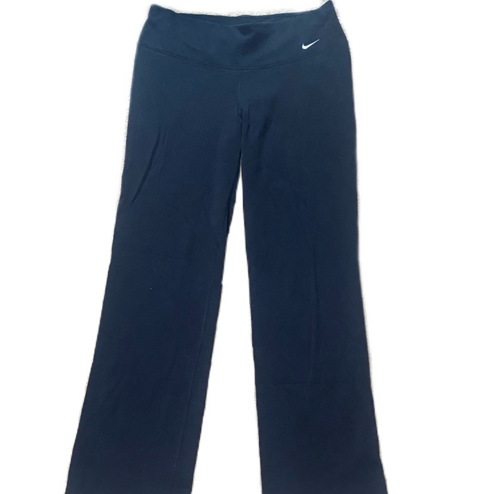 Black Nike high-waisted flare yoga pants
